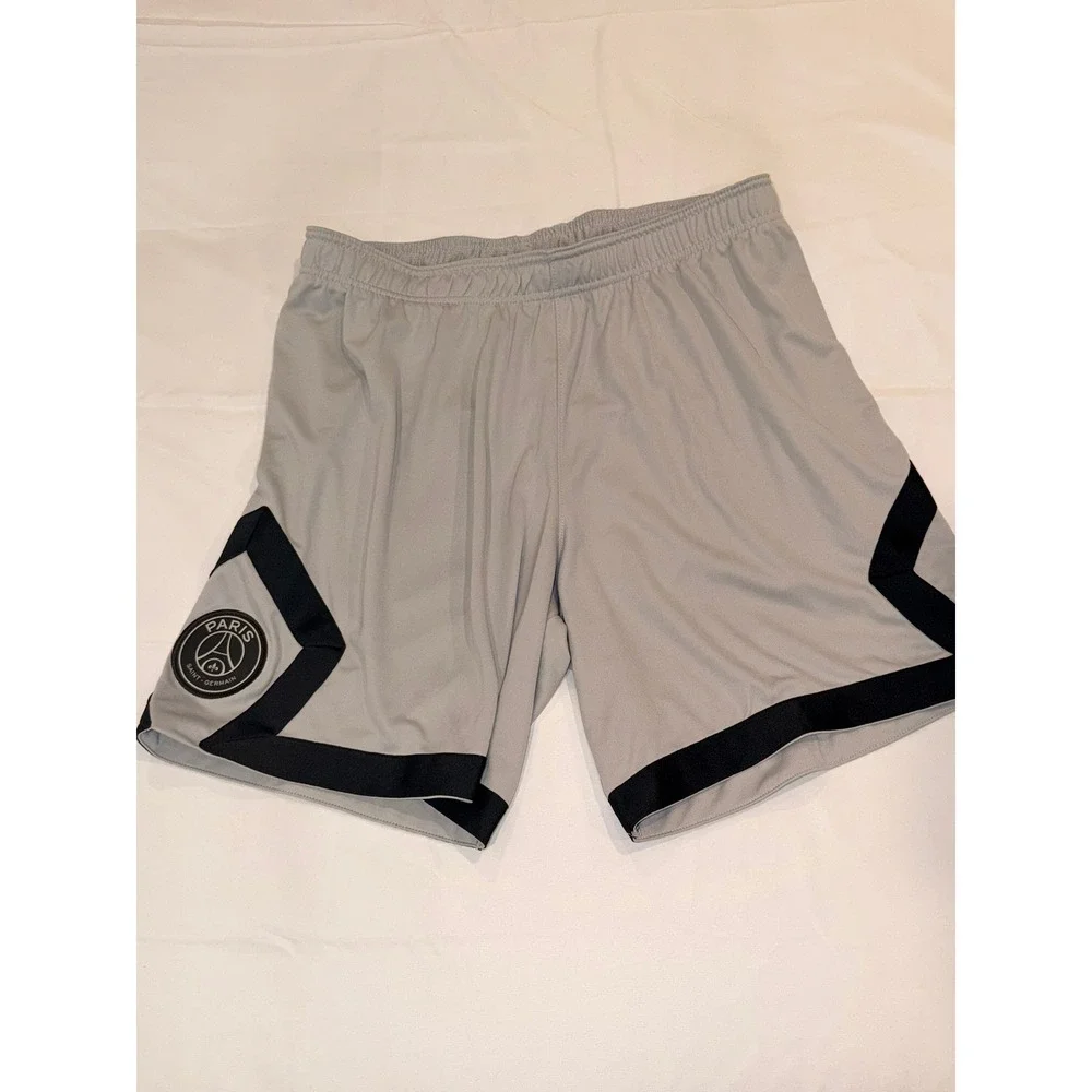 Jordan Paris Saint Germain PSG Away Performance Stadium Shorts Gray XL Slim